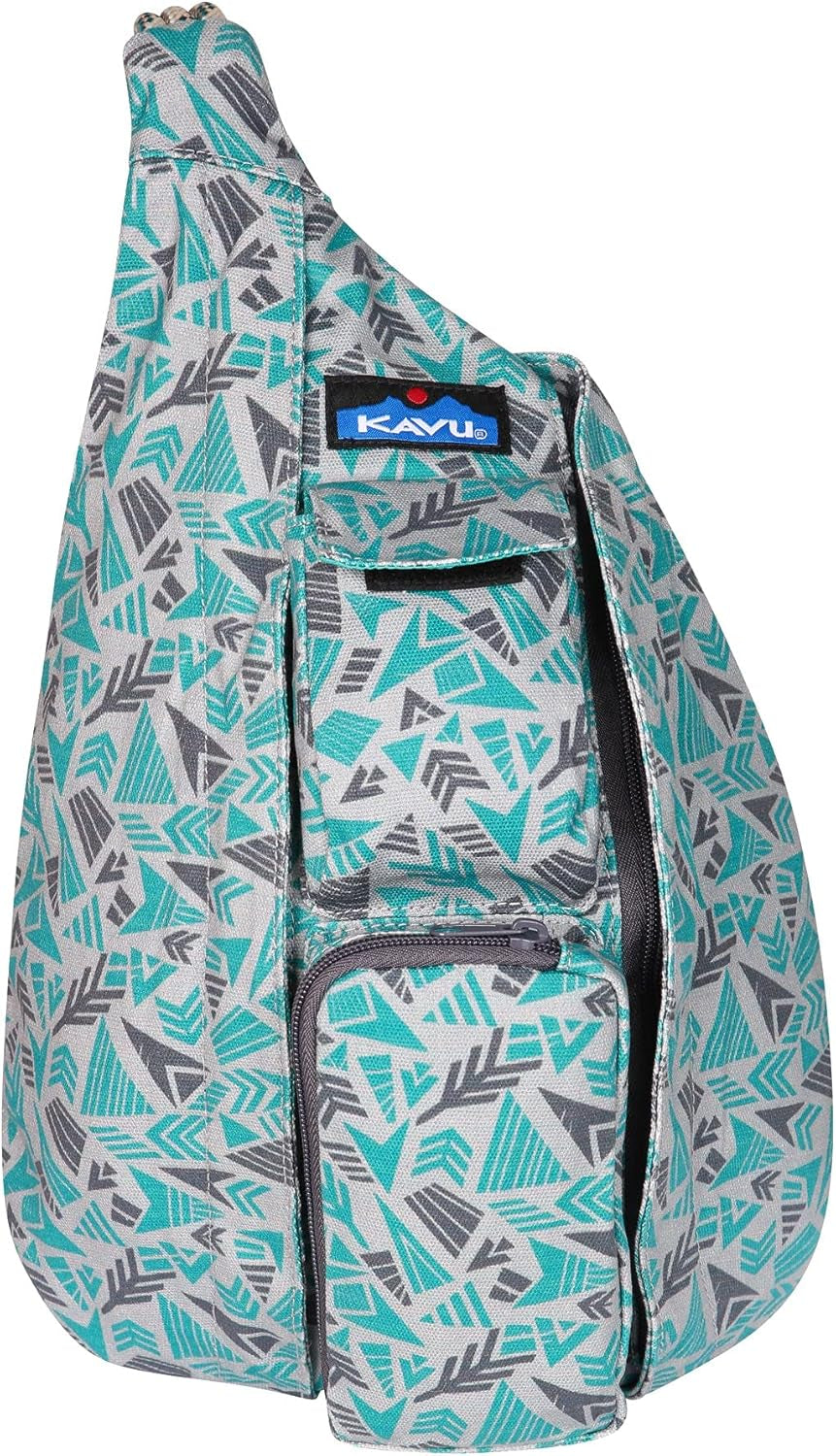 Mini Organic Rope Bag Sling Crossbody Backpack - Arrow Mix