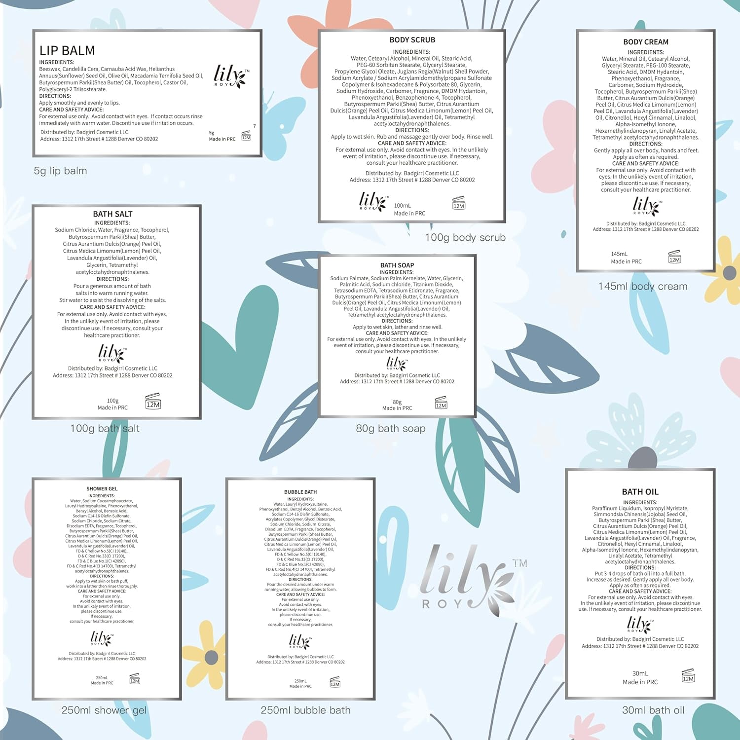 Perfumes Spa Gift Baskets Set Spa Bath Gift Set Bath and Body Gift Basket Set for Women and Men 18 Pcs Gifts Basket Set Spa Kit Christmas Birthday Gifts Set for Fathers Day Mothers Day